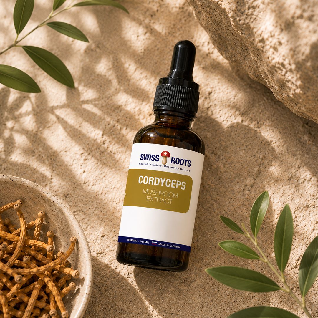 Swiss Roots™ cordyceps, liquid mushroom extract, 30 ml