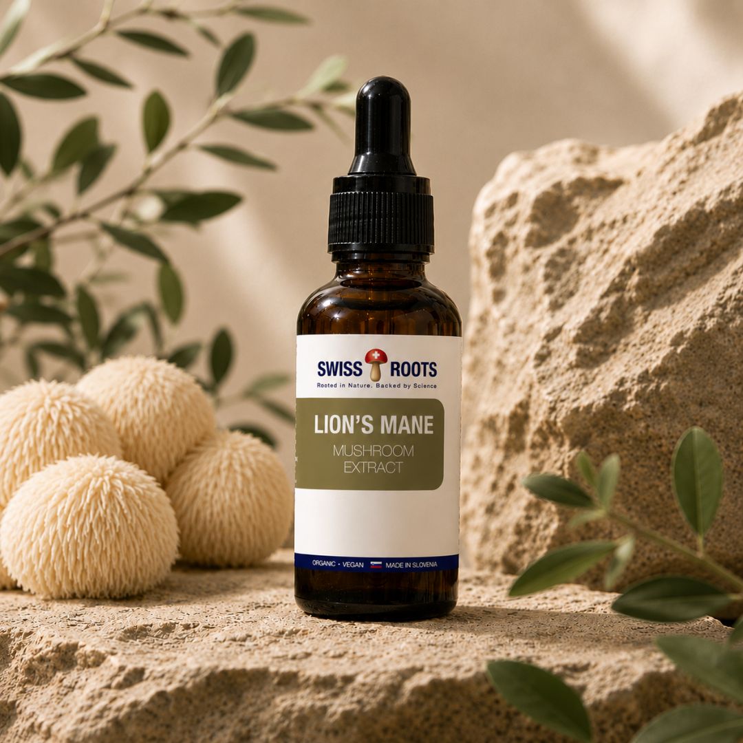 Swiss Roots™ lion’s mane, liquid mushroom extract, 30 ml
