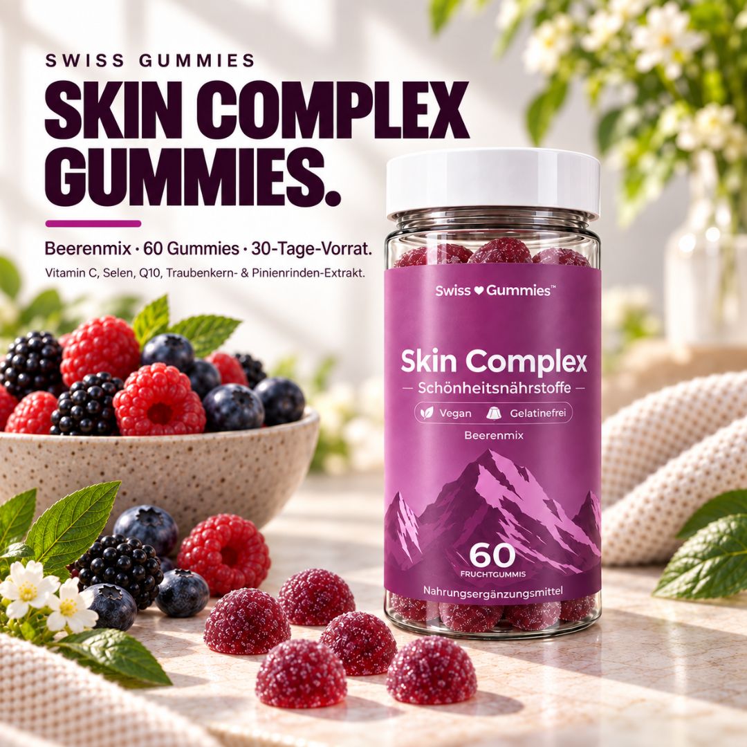 Skin complex – gummies with vitamin C, selenium and plant extracts