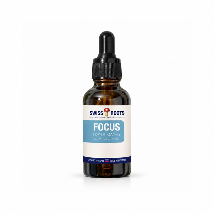 Swiss Roots™ dual blend, liquid mushroom extract, 30 ml