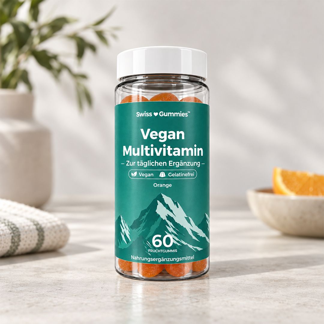 Vegan multivitamin – gummies with 7 vitamins and 2 minerals