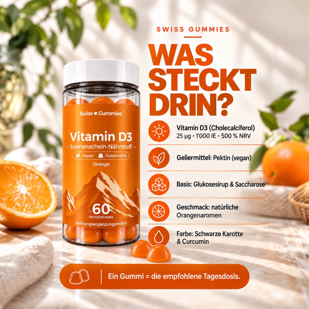 Vitamin D3 – gummies with 25 µg of vitamin D3