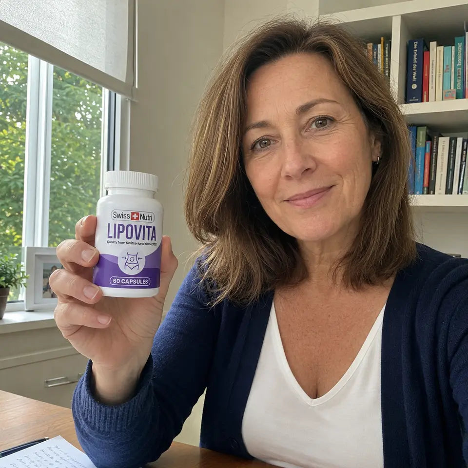 Customer holding Lipovita